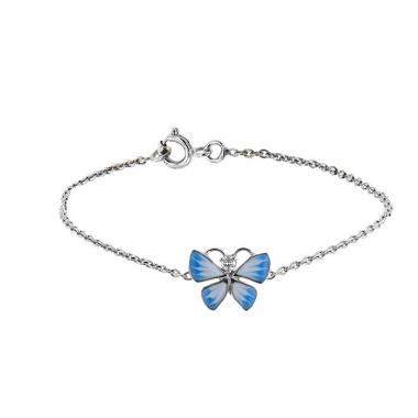 Dior Diorette bracelet in white gold, enamel and diamond