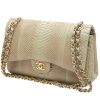 Chanel  Timeless Jumbo shoulder bag  in beige python - 00pp thumbnail