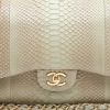 Chanel  Timeless Jumbo shoulder bag  in beige python - Detail D1 thumbnail