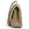 Chanel  Timeless Jumbo shoulder bag  in beige python - Detail D6 thumbnail