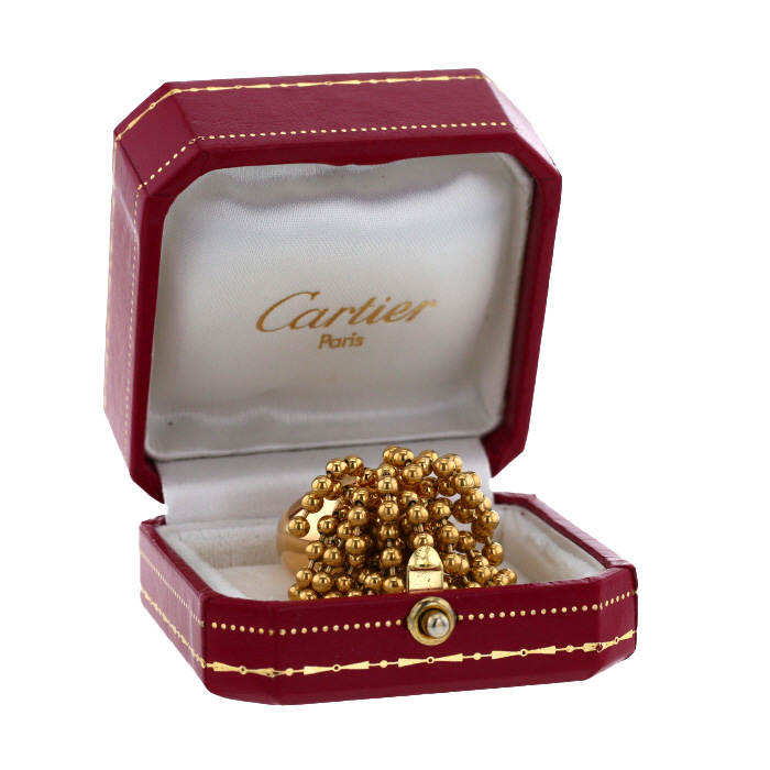 Bague Cartier Perruque en or jaune - Detail D2