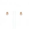 Dinh Van Menottes R7,5 earrings in pink gold and diamonds - 360 thumbnail