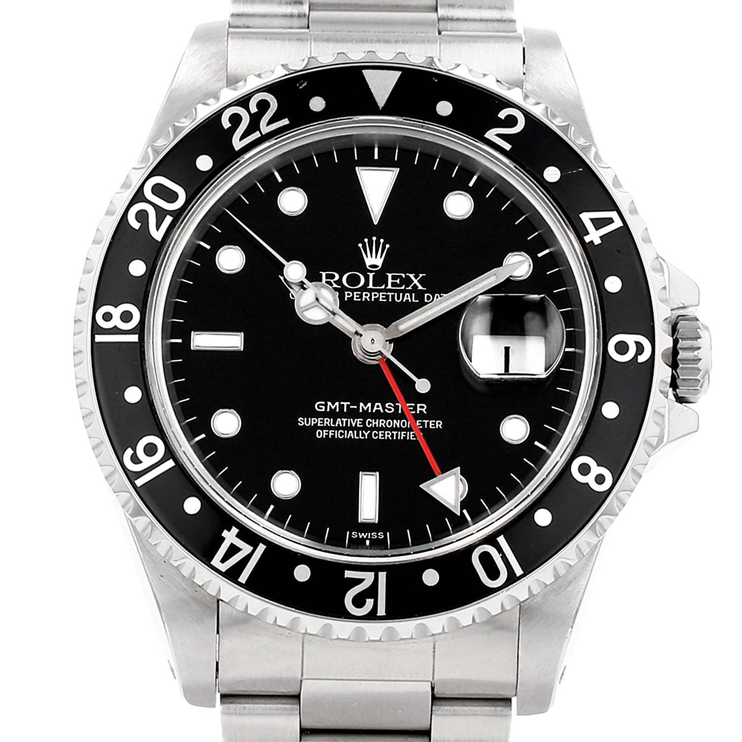 Montre Rolex GMT-Master "Swiss Dial" en acier Ref: Rolex - 16700 Vers Montre Rolex GMT-Master "Swiss Dial" en acier Ref: Rolex - 16700 Vers