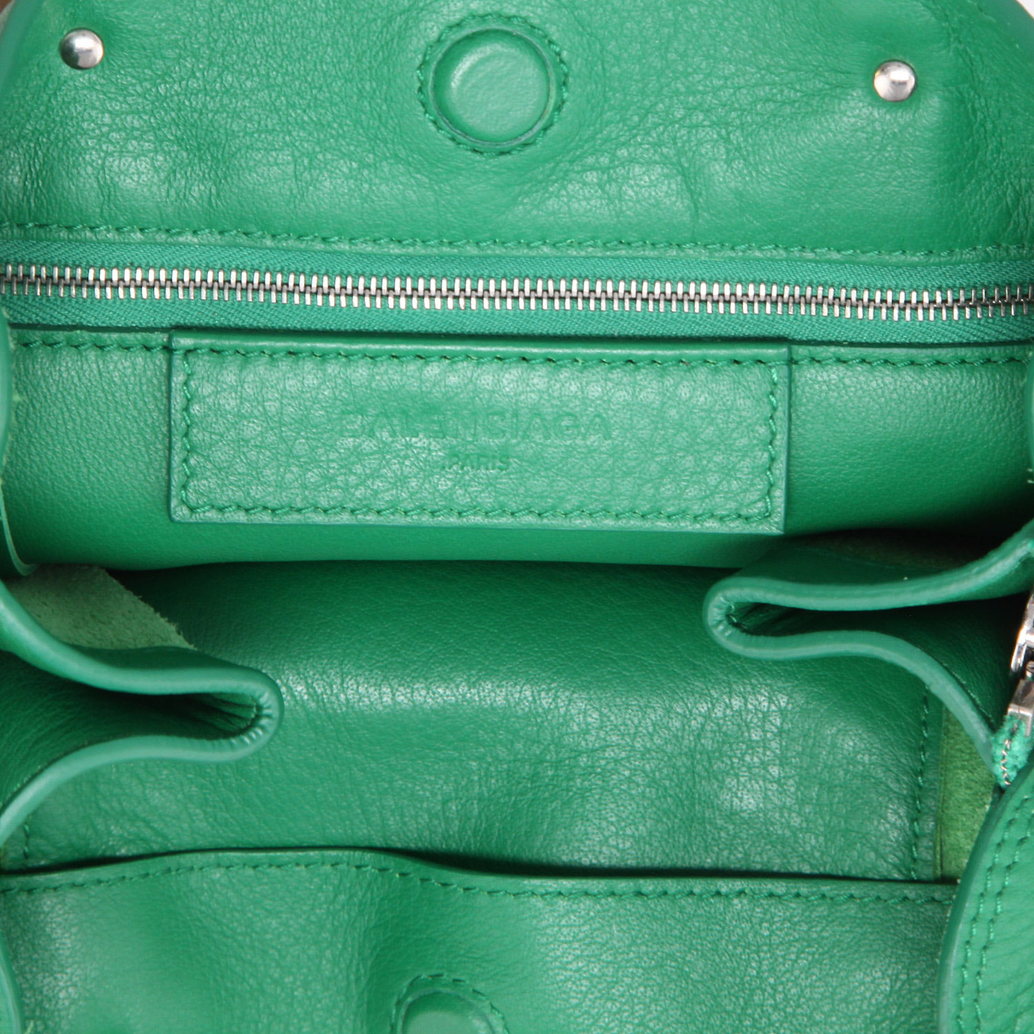 Borsa Balenciaga  Papier in pelle verde - Detail D3