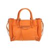 Balenciaga  Papier handbag  in orange leather - 360 thumbnail