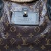 Louis Vuitton  Editions Limitées handbag  in brown monogram canvas  and black leather - Detail D1 thumbnail