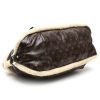 Louis Vuitton  Editions Limitées handbag  in brown monogram canvas  and black leather - Detail D4 thumbnail
