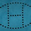 Hermès  Mini Evelyne shoulder bag  in blue doblis calfskin - Detail D1 thumbnail