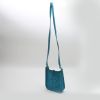 Bolso bandolera Hermès  Mini Evelyne en cuero de ternero doblis azul - Detail D8 thumbnail