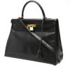 Hermès  Kelly 35 cm handbag  in black box leather - 00pp thumbnail