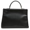 Hermès  Kelly 35 cm handbag  in black box leather - Detail D8 thumbnail