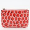 Porte-cartes Louis Vuitton Dots Yayoi Kusama en cuir verni rose et rouge - Detail D7 thumbnail