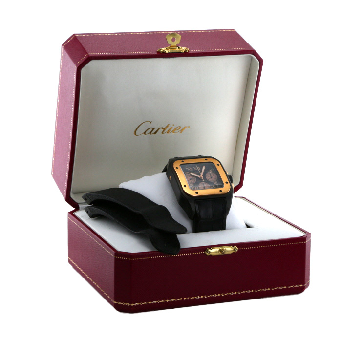 Cartier Santos-100  in gold and stainless steel Ref: Cartier - 3104  Circa 2010