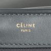 Celine  Trapeze medium model  handbag  in anthracite grey, beige and green leather - Detail D3 thumbnail