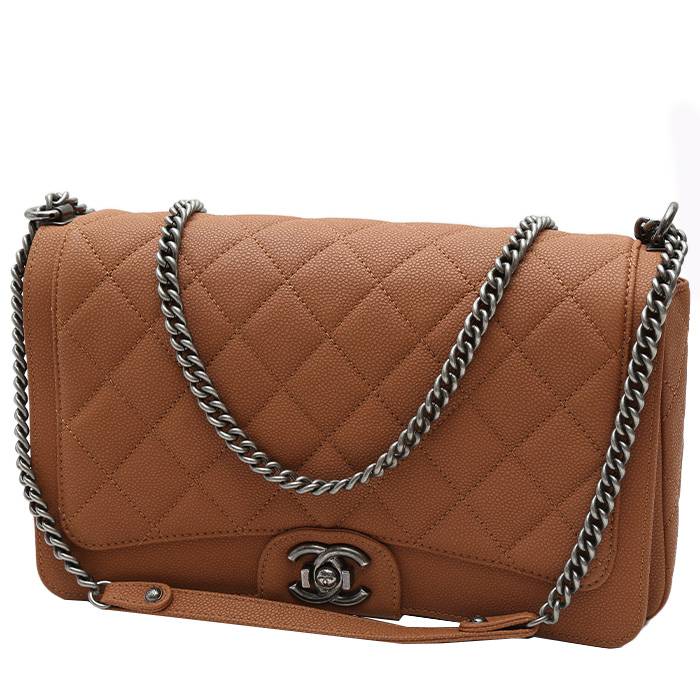 Chanel 23A Caramel Caviar Small Classic Flap with Champagne Gold Hardware.  - YouTube