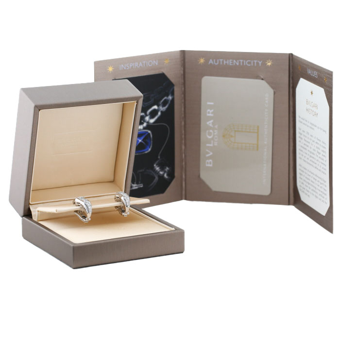 Orecchini mobili Bulgari Serpenti in oro bianco e diamante - Detail D2