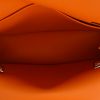 Bolso bandolera Hermès  Halzan en cuero swift naranja - Detail D8 thumbnail