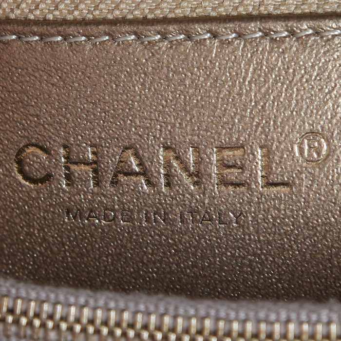 Borsa Chanel  Editions Limitées in pelle bronzo e pelle grigia - Detail D3