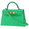 Hermès  Kelly 20 cm handbag  in green Comics Mysore leather - 00pp thumbnail