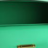 Hermès  Kelly 20 cm handbag  in green Mysore leather - Detail D2 thumbnail