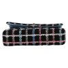 Bolso de mano Chanel   en tweed negro, azul rosa y blanco - Detail D4 thumbnail
