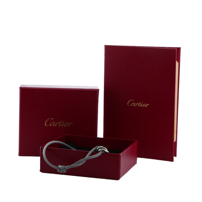 Bracciale Cartier Trinity in oro bianco e ceramica - Detail D2