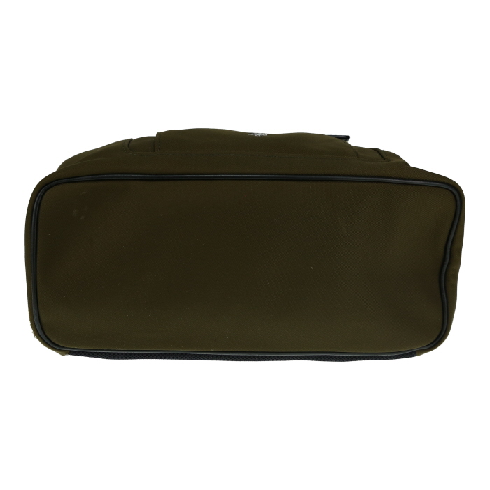 Dior  Motion backpack  in khaki canvas  and black leather - Detail D4