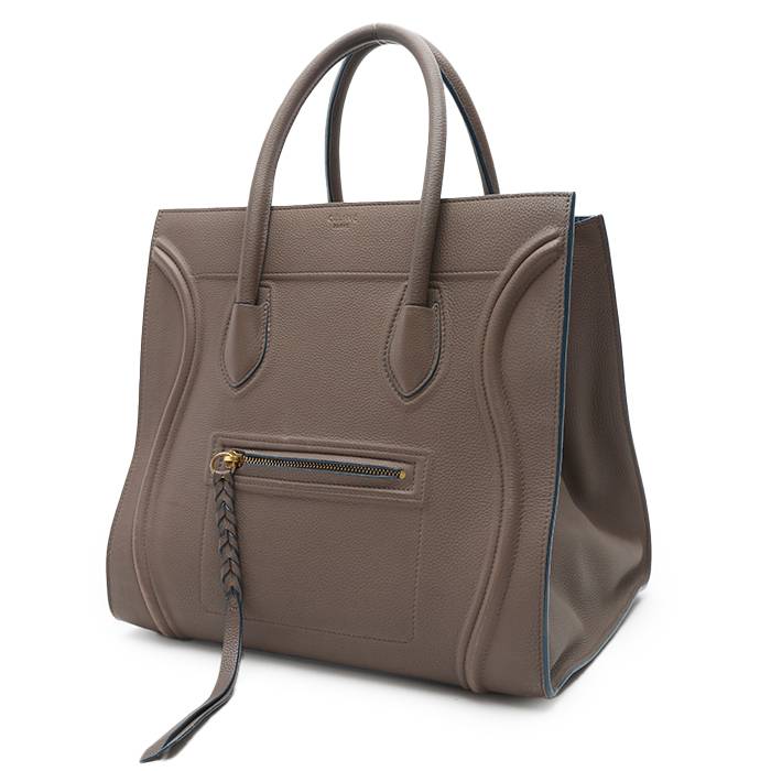 Phantom Shopping Bag In Taupe Leather