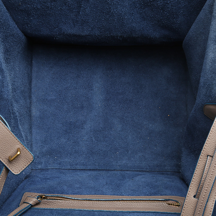 Celine  Phantom shopping bag  in taupe leather - Detail D2