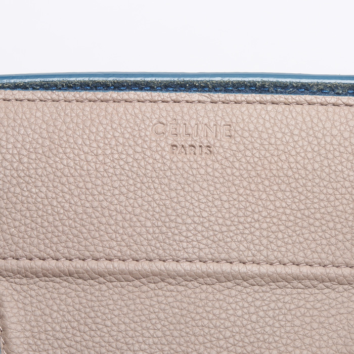 Celine  Phantom shopping bag  in taupe leather - Detail D3