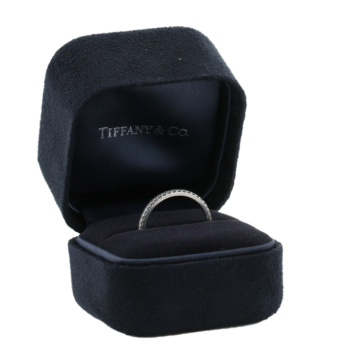 Tiffany & Co  wedding ring in platinium and diamonds - Detail D2