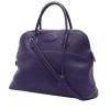 Hermès  Bolide 35 cm handbag  in purple Iris togo leather - 00pp thumbnail