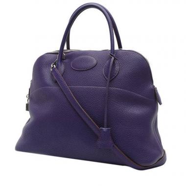 Hermes So Kelly 26 One Shoulder Bag Taurillon Clemence Iris Purple