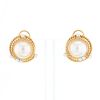 Tiffany & Co Rope earrings in yellow gold, cultured pearls and diamonds - 360 thumbnail