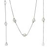 Fred Baie des Anges necklace in platinium, cultured pearls and diamonds - 00pp thumbnail