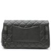 Chanel clutch-belt in black quilted grained leather - Detail D7 thumbnail