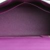 Bolso de mano Hermès  Kelly 32 cm en cuero togo violeta Anemone y gris estaño - Detail D2 thumbnail