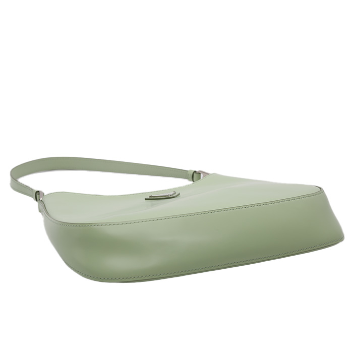 Prada Cleo handbag in green leather - Detail D4