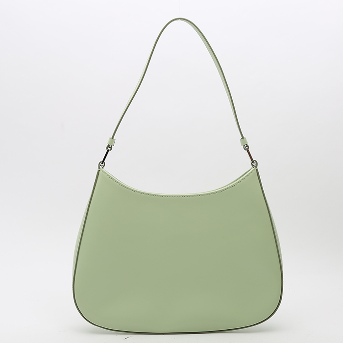 Prada Cleo handbag in green leather - Detail D6