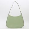 Prada  Cleo handbag  in green leather - Detail D6 thumbnail
