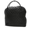 Borsa da viaggio Chanel  Coco Cocoon in tela trapuntata nera e pelle nera - 00pp thumbnail