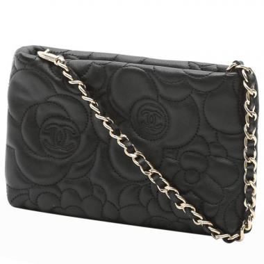 Chanel Pochette ceinture clutch-belt in black quilted leather