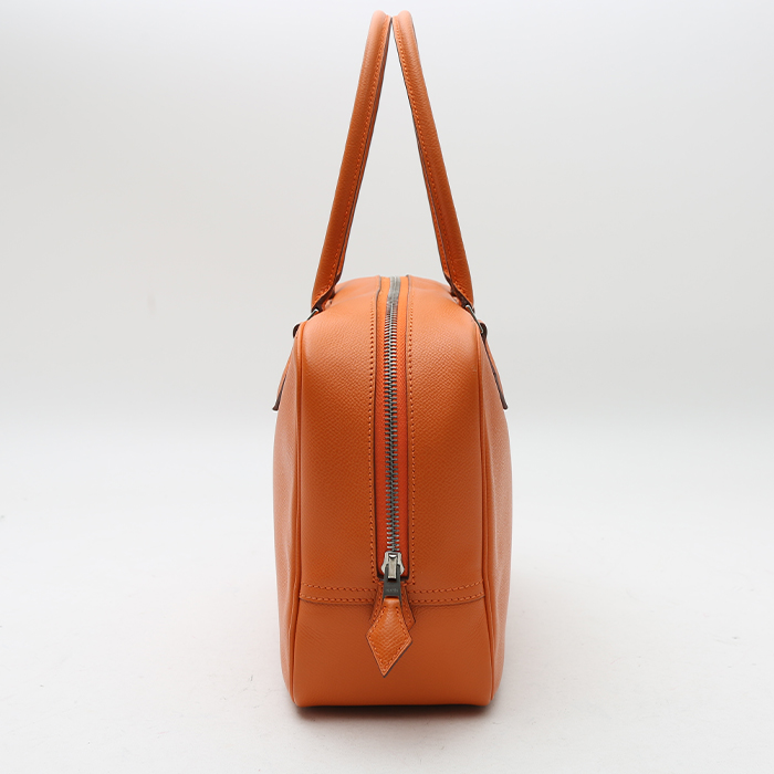 Hermès  Plume handbag  in orange epsom leather - Detail D6