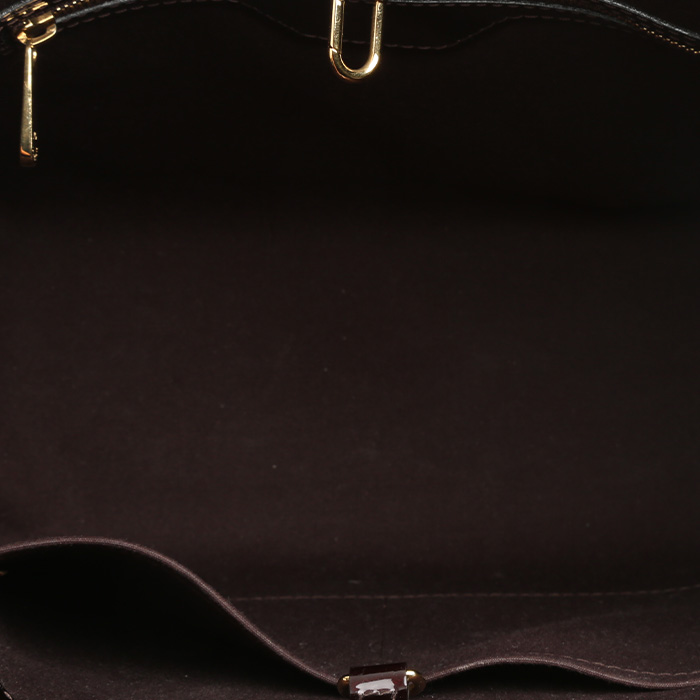 Louis Vuitton  Avalon Moyen Modèle handbag  in burgundy monogram patent leather - Detail D2