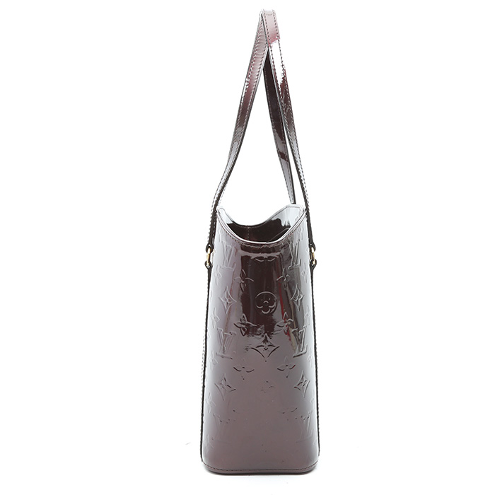 Louis Vuitton  Avalon Moyen Modèle handbag  in burgundy monogram patent leather - Detail D5
