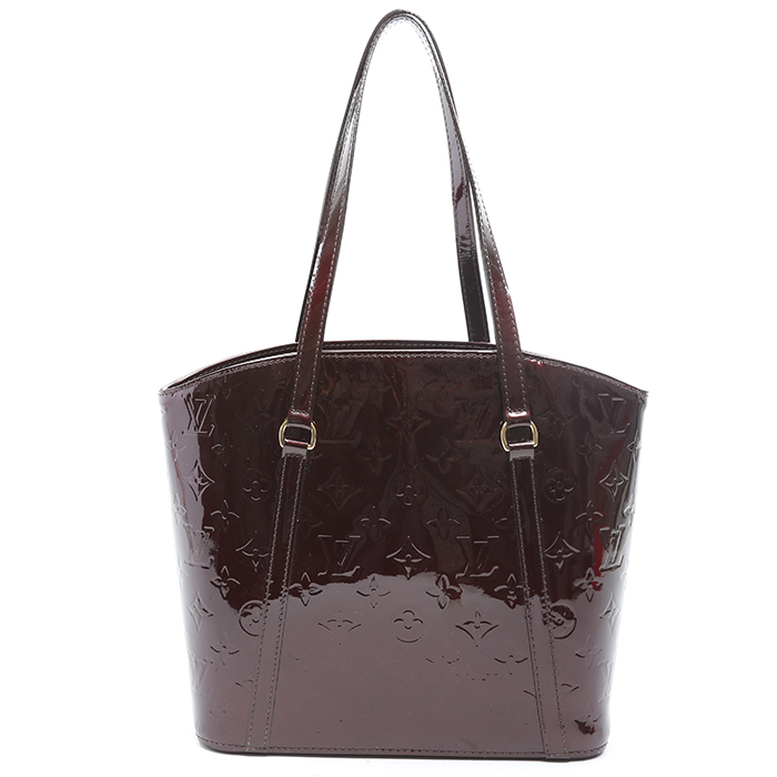 Borsa Louis Vuitton  Avalon Moyen Modèle in pelle verniciata monogram bordeaux - Detail D7