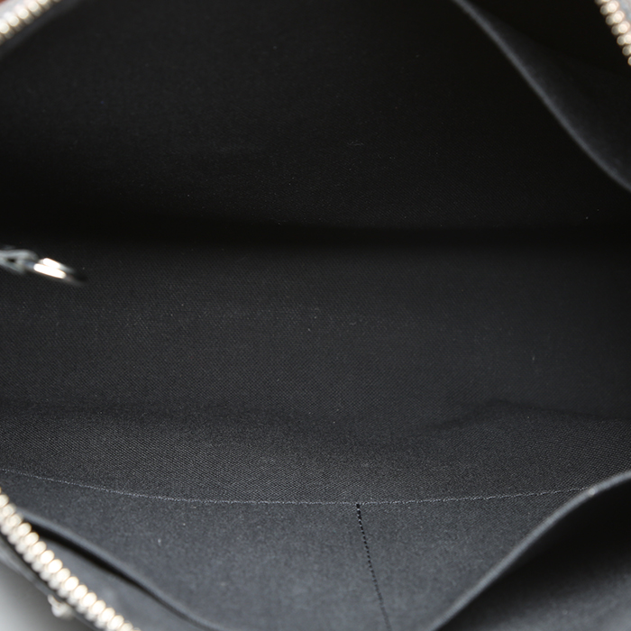 Sac bandoulière Louis Vuitton   en toile damier noire - Detail D2