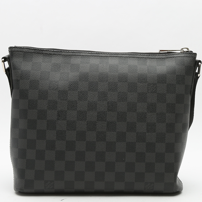 Bolso bandolera Louis Vuitton   en lona a cuadros negra - Detail D7