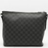 Louis Vuitton   shoulder bag  in black damier canvas - Detail D7 thumbnail