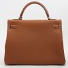 Borsa Hermès  Kelly 32 cm in pelle togo gold - Detail D8 thumbnail